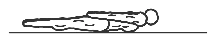 Prone swimmers — end position