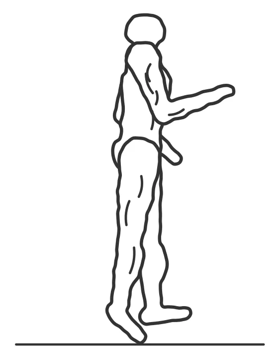 Ankling — end position