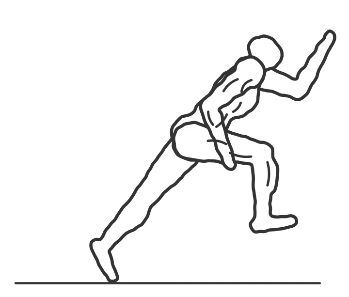 Acceleration session — end position