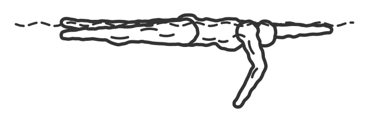 Freestyle technique session — end position