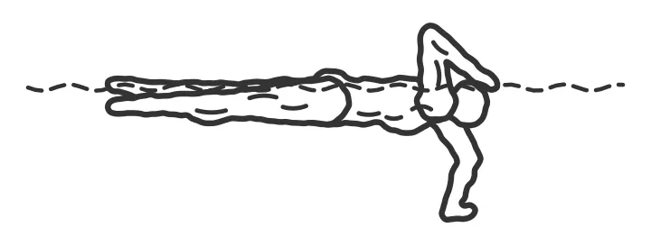 Fingertip drag — end position