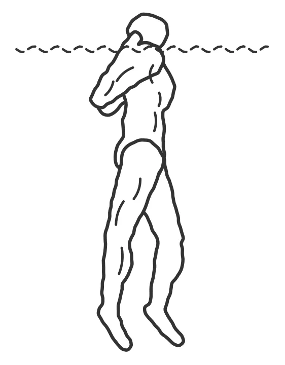 Vertical kick — end position