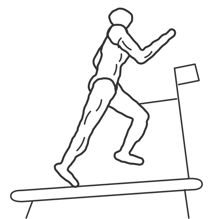 Hill repeats — end position