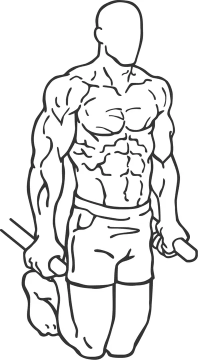 Chest Dip — start position