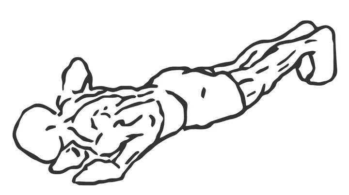 Close-Grip Push-Up — end position