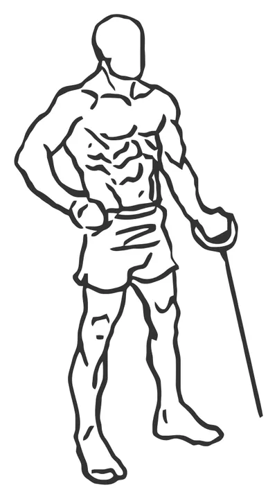 One-Arm Cable Curl — start position