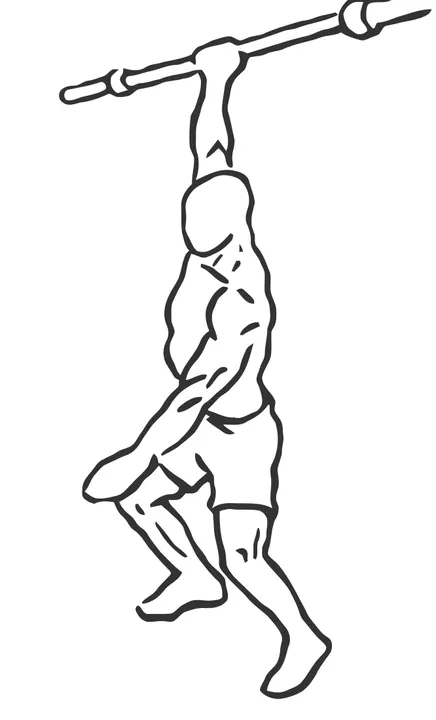 One-Arm Barbell Snatch — end position