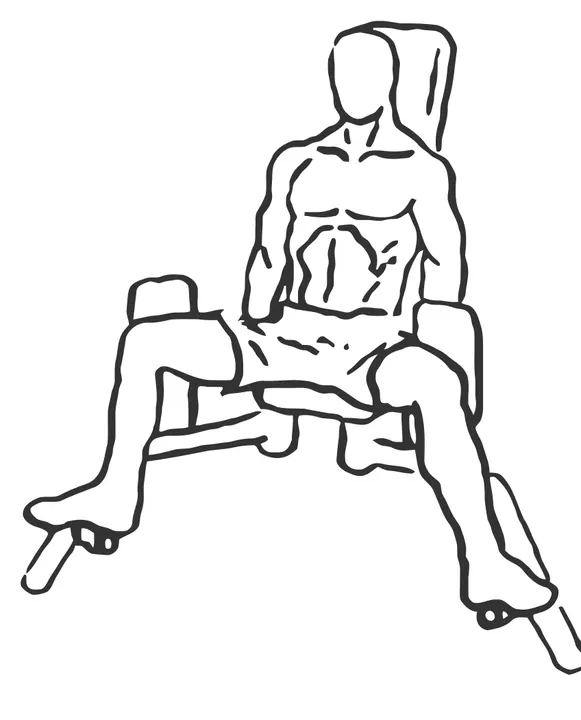 Machine Hip Abduction — end position
