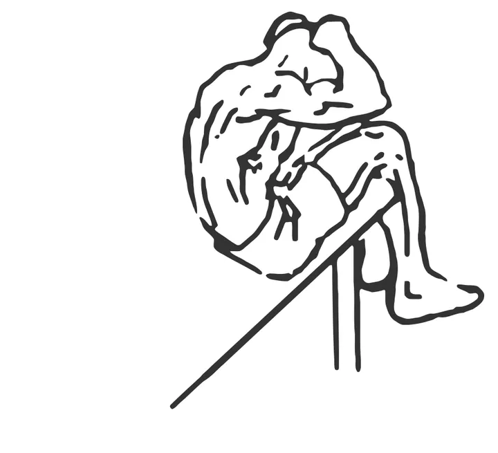 Decline Crunch — end position