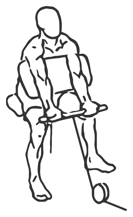 Cable Preacher Curl — start position