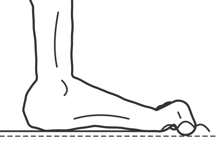Towel Toe Scrunches — end position