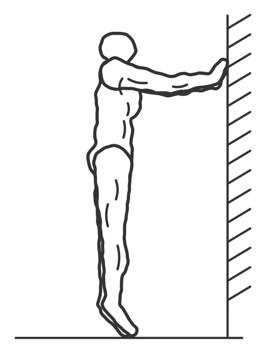 Heel Raise with Towel Squeeze — end position