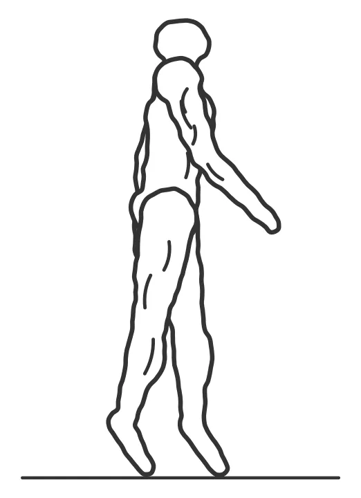 Tiptoe Walking — end position