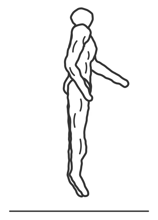 Multi-Directional Ankle Hops — end position