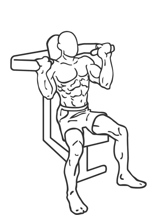 Machine Shoulder Press — start position