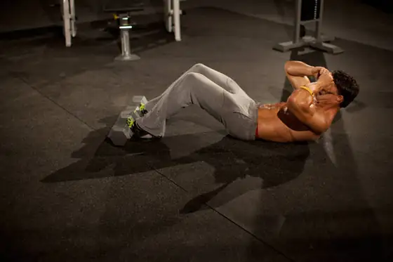 3/4 Sit-Up — start position