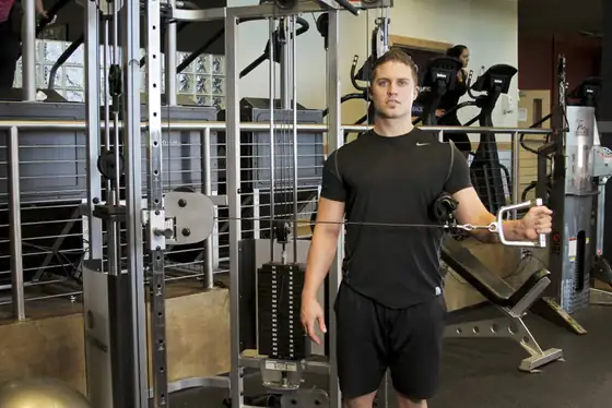 External Rotation with Cable — end position