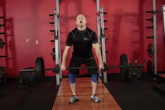 Hang Clean — end position