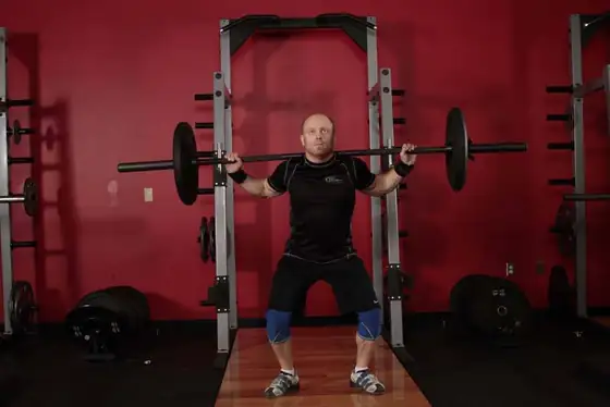 Heaving Snatch Balance — end position