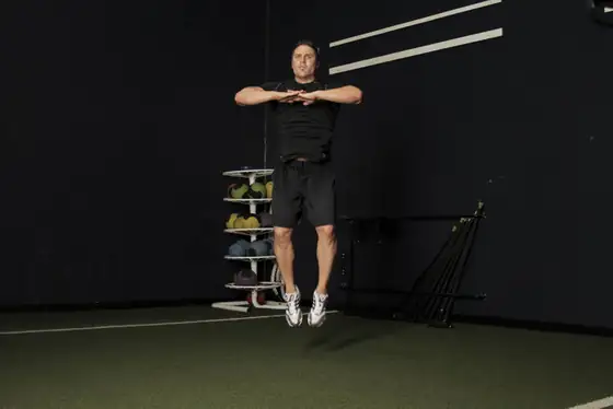 Knee Tuck Jump — end position