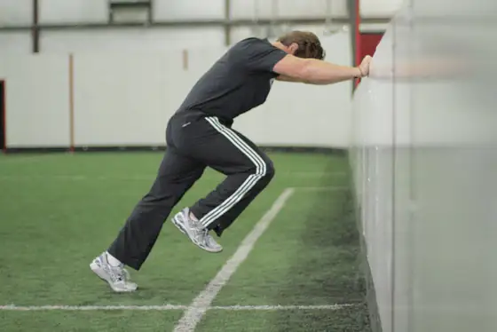 Linear Acceleration Wall Drill — end position