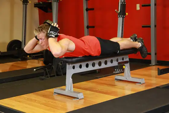 Lying Face Down Plate Neck Resistance — end position
