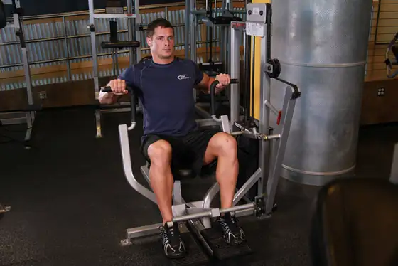 Machine Bench Press — start position
