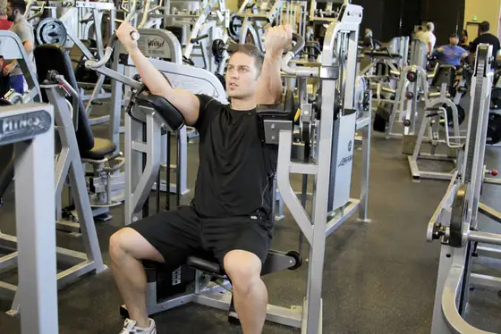 Machine Bicep Curl — start position