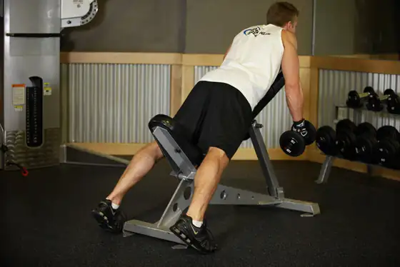 Middle Back Shrug — end position