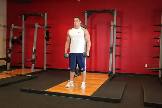 Side Lateral Raise — start position