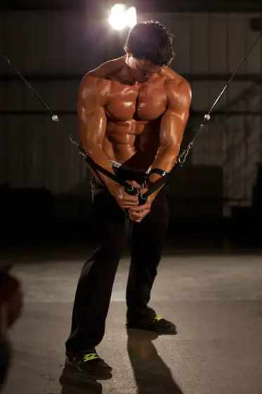 Single-Arm Cable Crossover — end position
