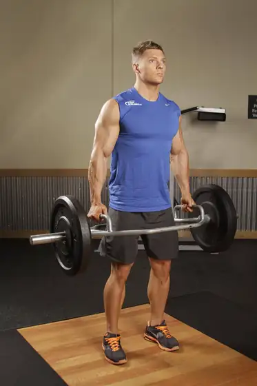 Trap Bar Deadlift — end position